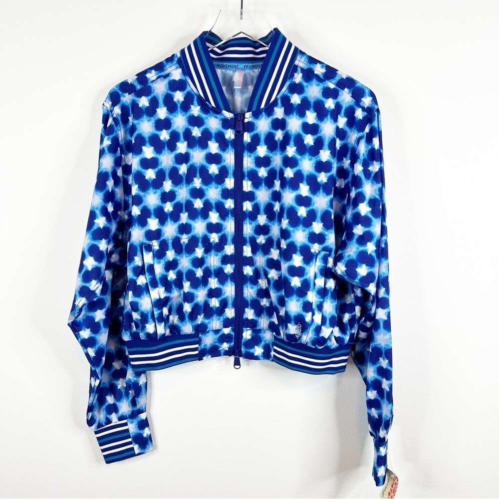 NWT Free People Movement Top Speed Water-Resistant Jacket Women's M Blue Tennis - Picture 2 of 12